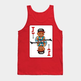 Pixelrockstars Jack of Hearts Playing Card Tank Top